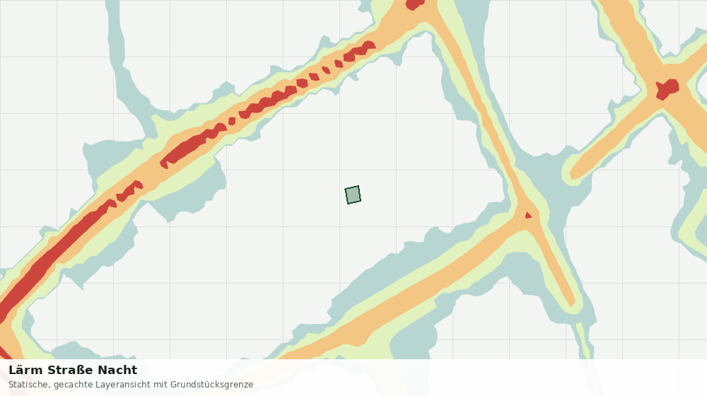 Statische Kartenansicht: Lärm Straße Nacht