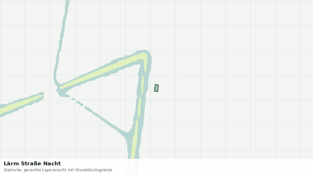 Statische Kartenansicht: Lärm Straße Nacht