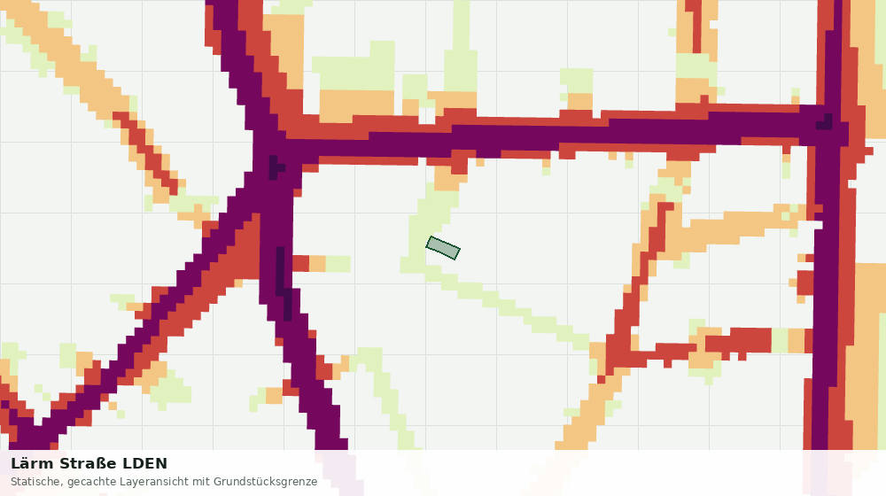 Statische Kartenansicht: Lärm Straße LDEN