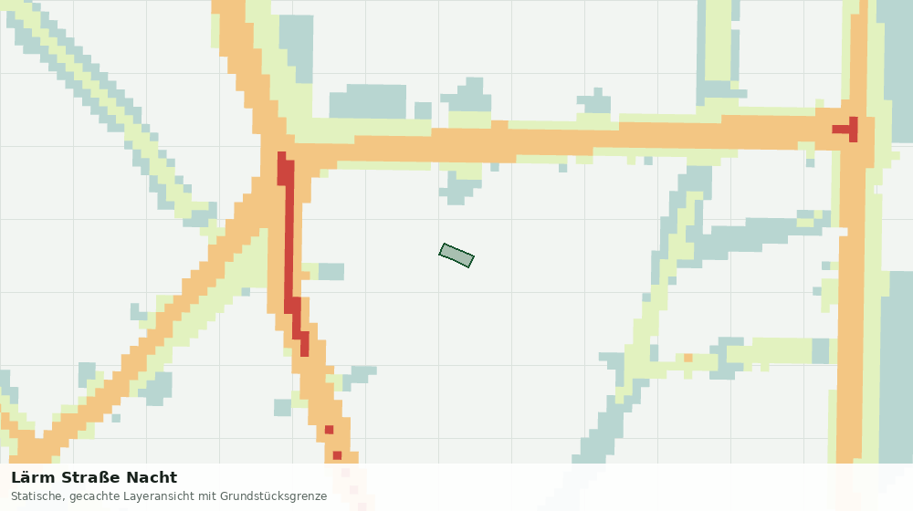 Statische Kartenansicht: Lärm Straße Nacht