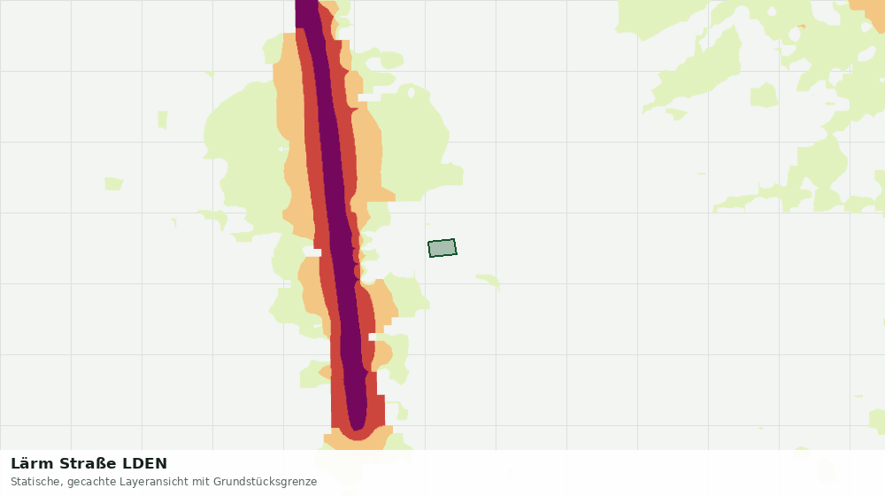 Statische Kartenansicht: Lärm Straße LDEN
