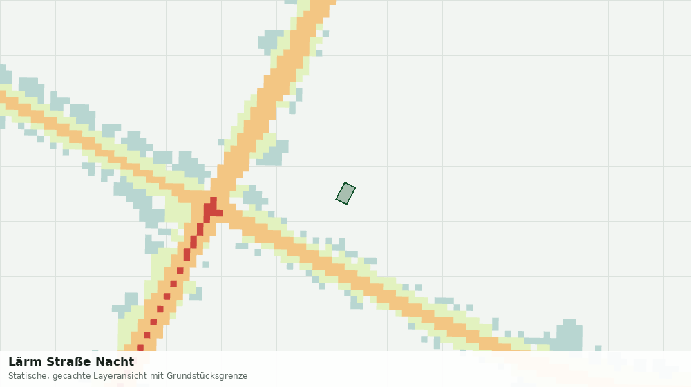 Statische Kartenansicht: Lärm Straße Nacht