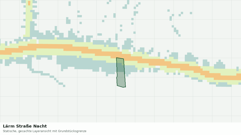 Statische Kartenansicht: Lärm Straße Nacht