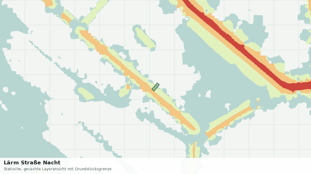 Statische Kartenansicht: Lärm Straße Nacht