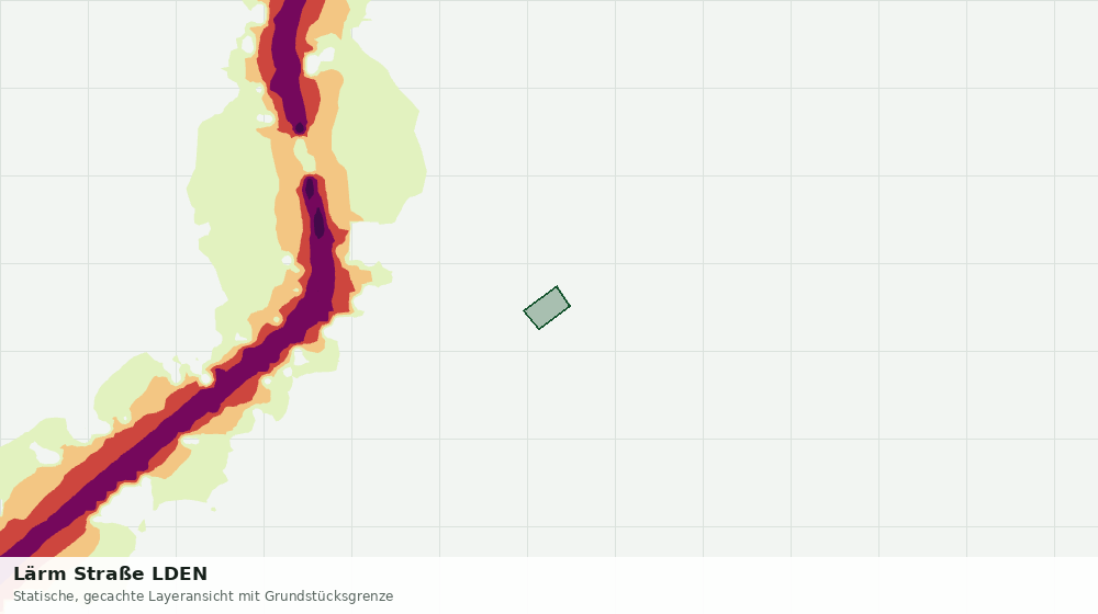 Statische Kartenansicht: Lärm Straße LDEN