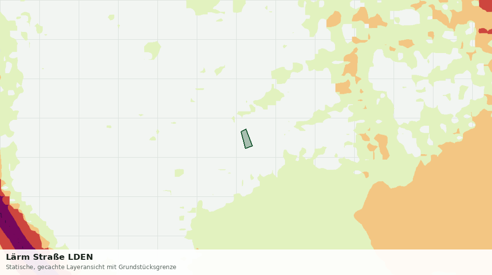 Statische Kartenansicht: Lärm Straße LDEN
