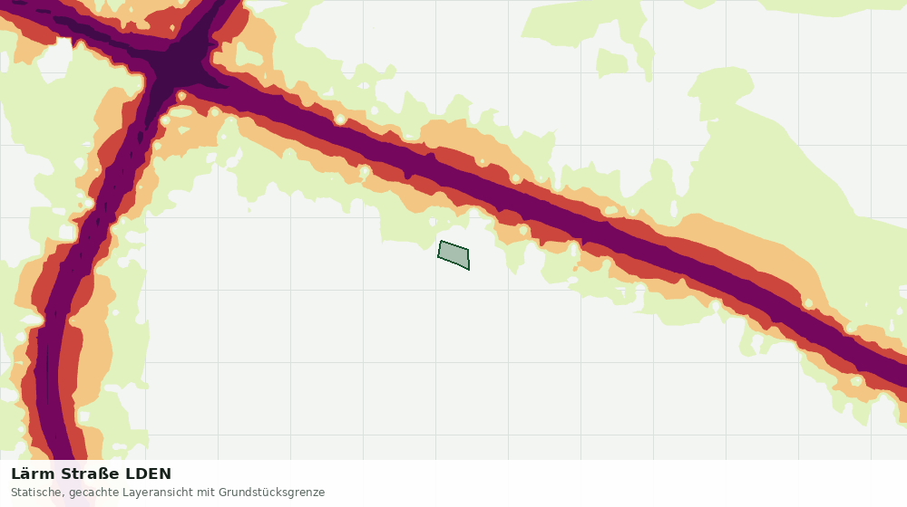 Statische Kartenansicht: Lärm Straße LDEN