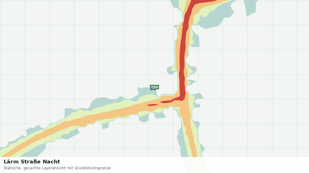 Statische Kartenansicht: Lärm Straße Nacht