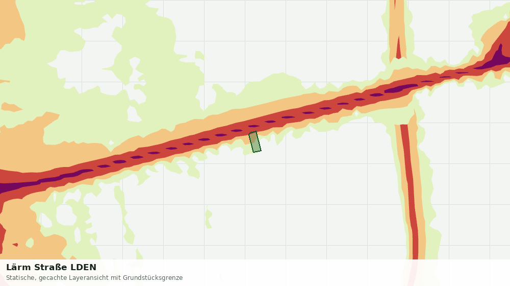 Statische Kartenansicht: Lärm Straße LDEN