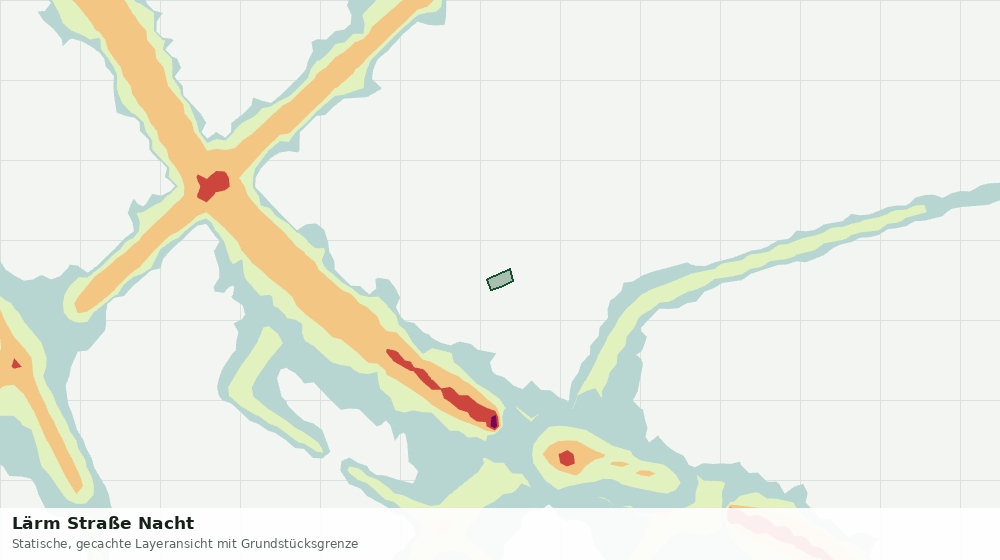 Statische Kartenansicht: Lärm Straße Nacht