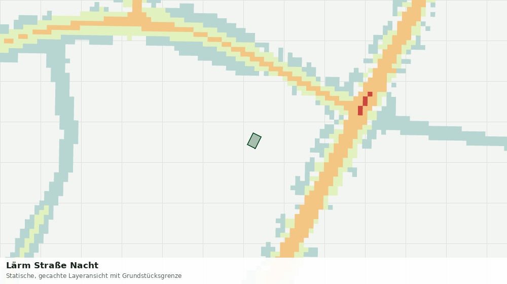 Statische Kartenansicht: Lärm Straße Nacht