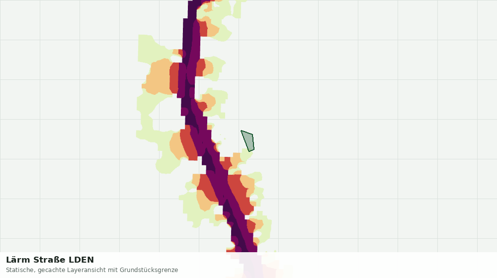 Statische Kartenansicht: Lärm Straße LDEN