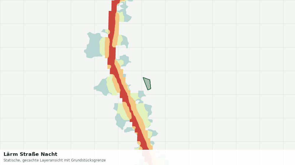 Statische Kartenansicht: Lärm Straße Nacht