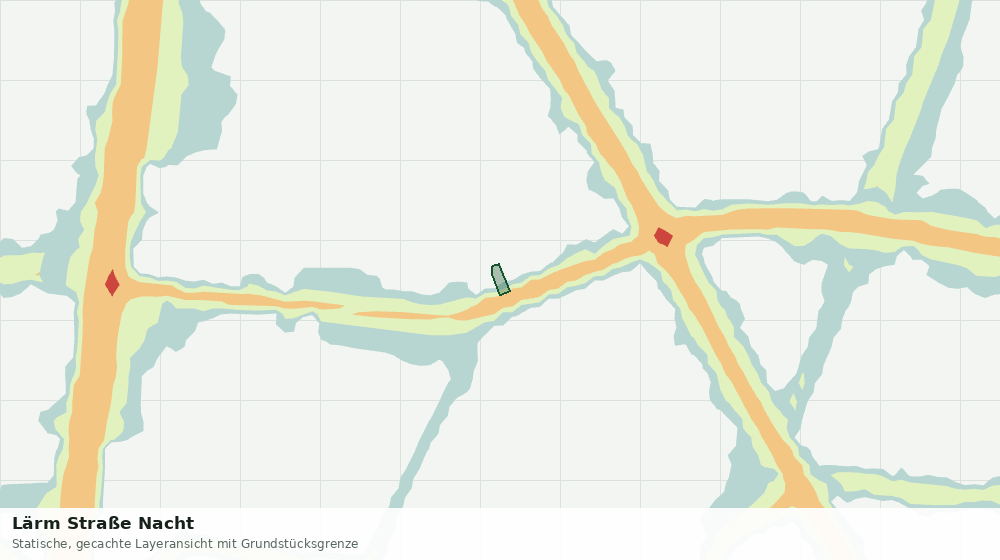 Statische Kartenansicht: Lärm Straße Nacht