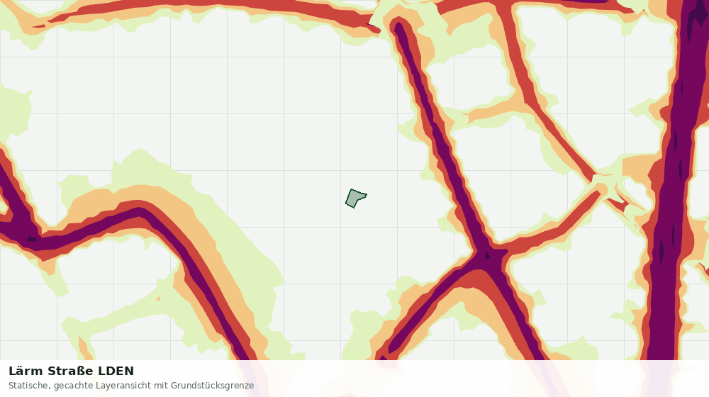 Statische Kartenansicht: Lärm Straße LDEN