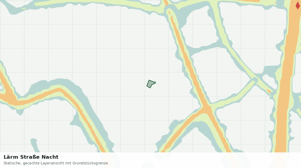 Statische Kartenansicht: Lärm Straße Nacht