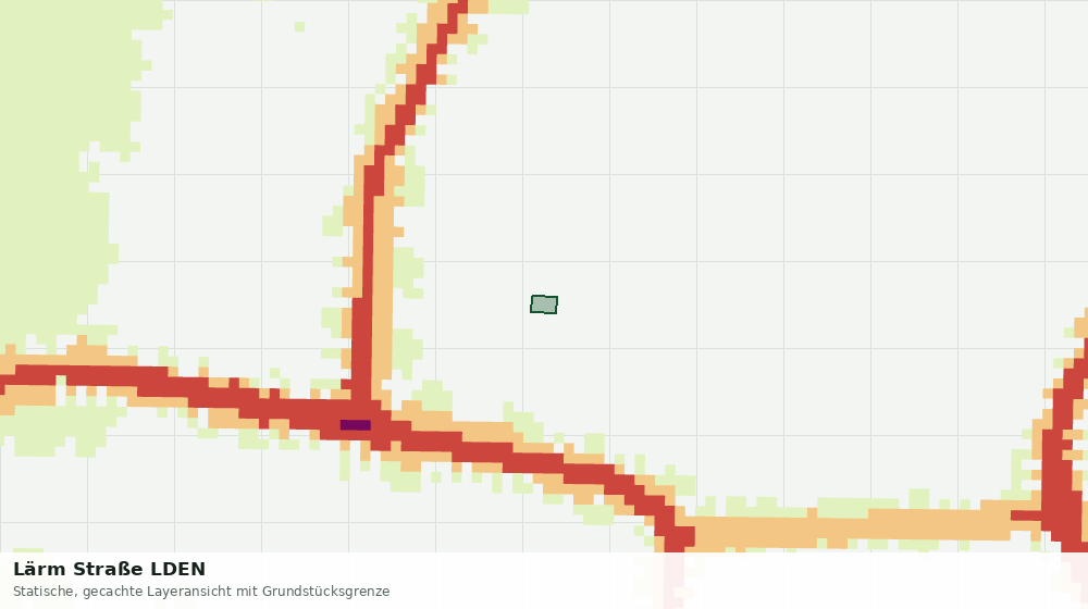 Statische Kartenansicht: Lärm Straße LDEN