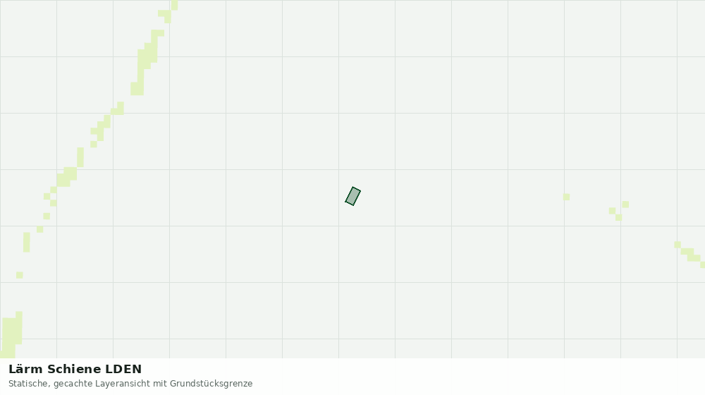 Statische Kartenansicht: Lärm Schiene LDEN