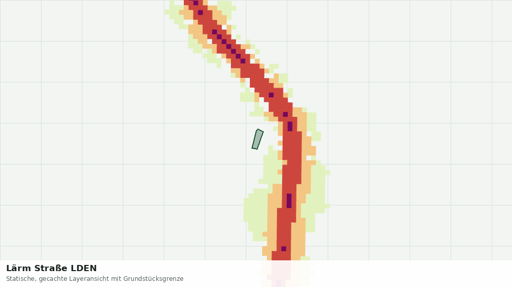 Statische Kartenansicht: Lärm Straße LDEN