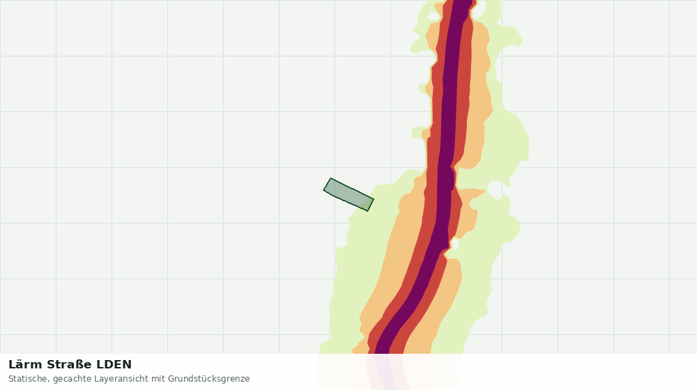 Statische Kartenansicht: Lärm Straße LDEN