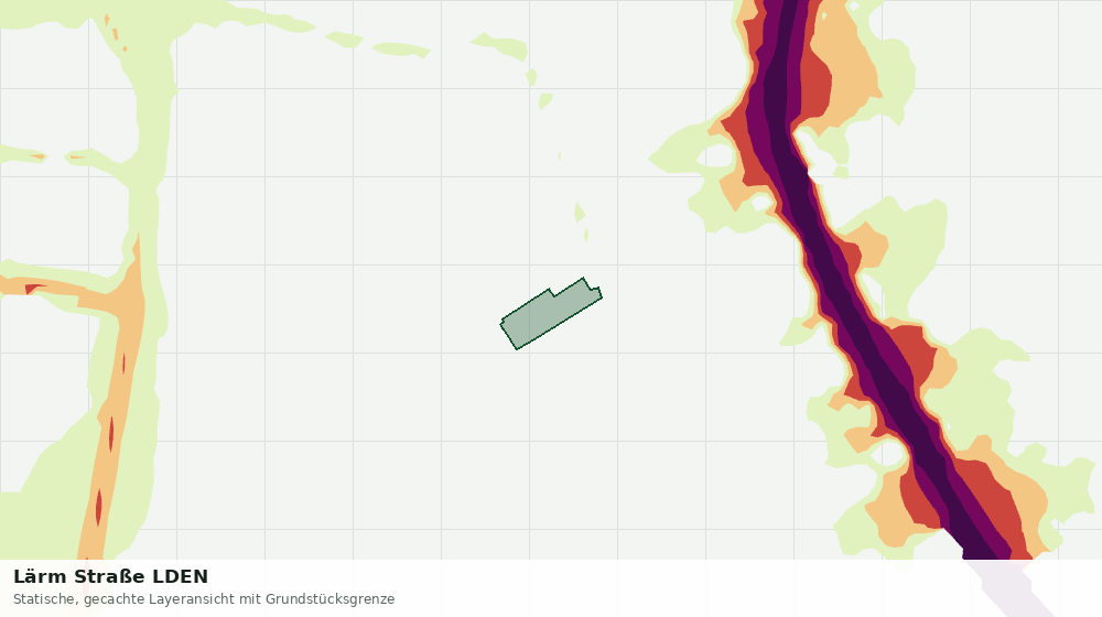 Statische Kartenansicht: Lärm Straße LDEN