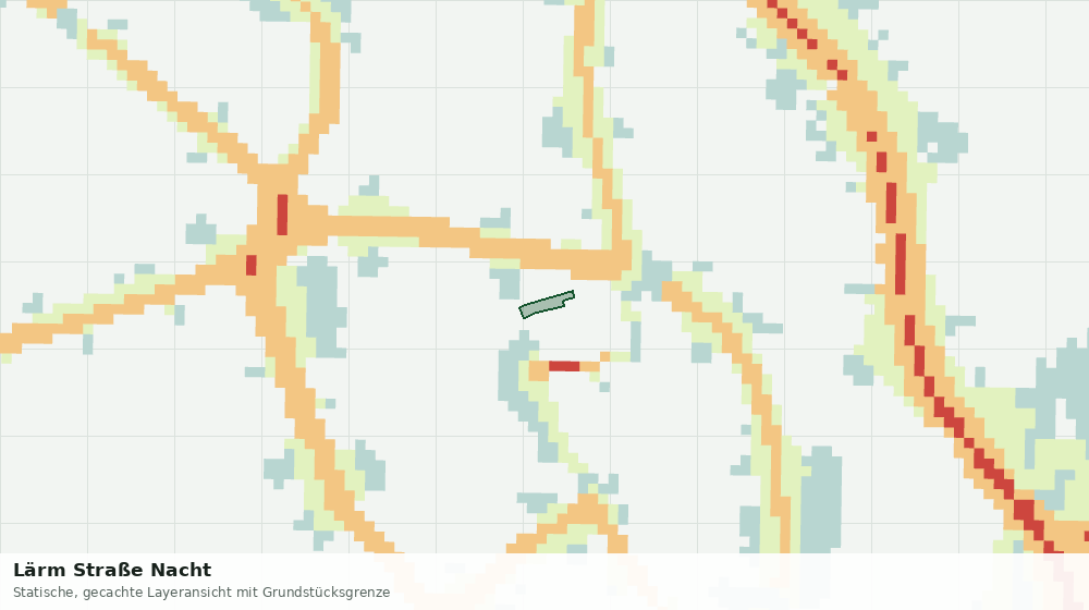 Statische Kartenansicht: Lärm Straße Nacht