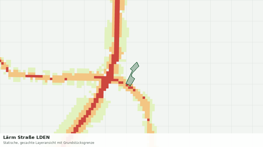 Statische Kartenansicht: Lärm Straße LDEN