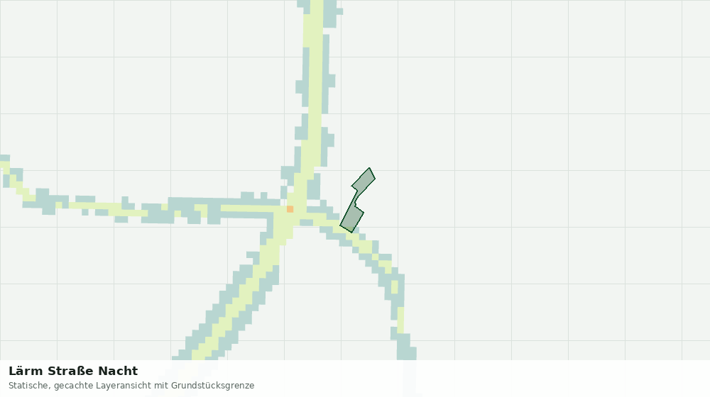 Statische Kartenansicht: Lärm Straße Nacht