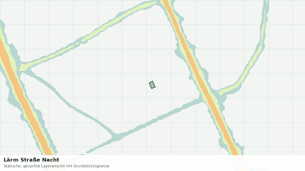 Statische Kartenansicht: Lärm Straße Nacht