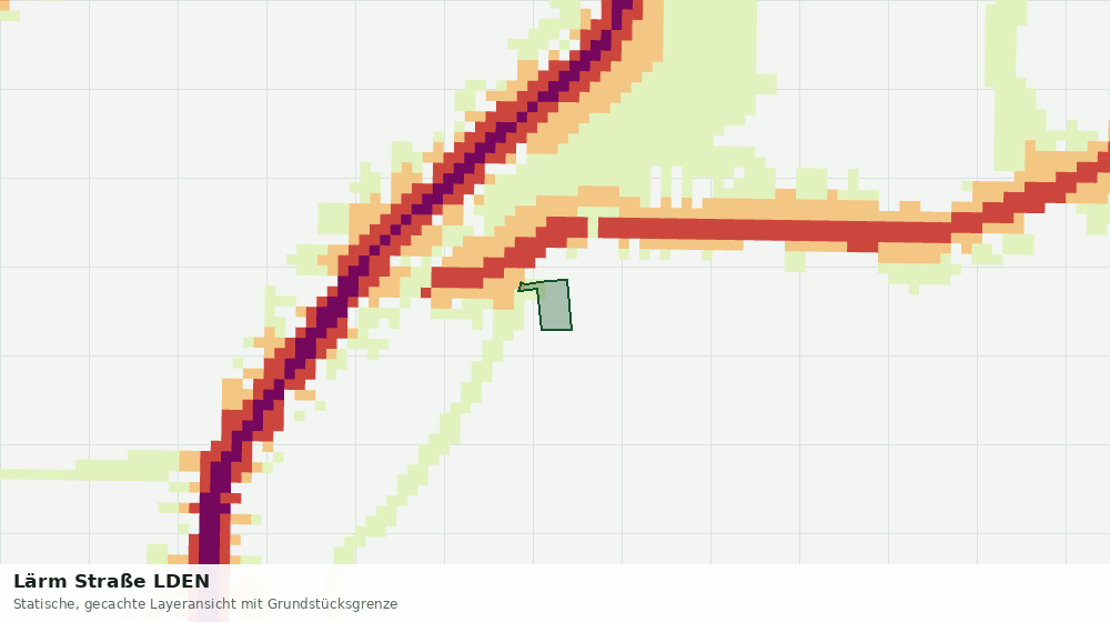 Statische Kartenansicht: Lärm Straße LDEN