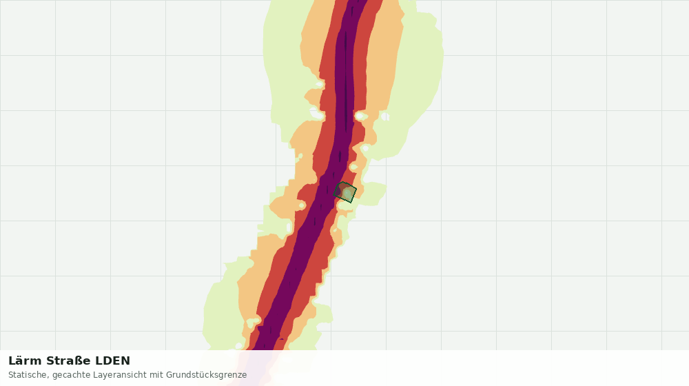 Statische Kartenansicht: Lärm Straße LDEN