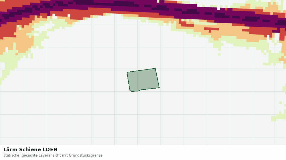 Statische Kartenansicht: Lärm Schiene LDEN