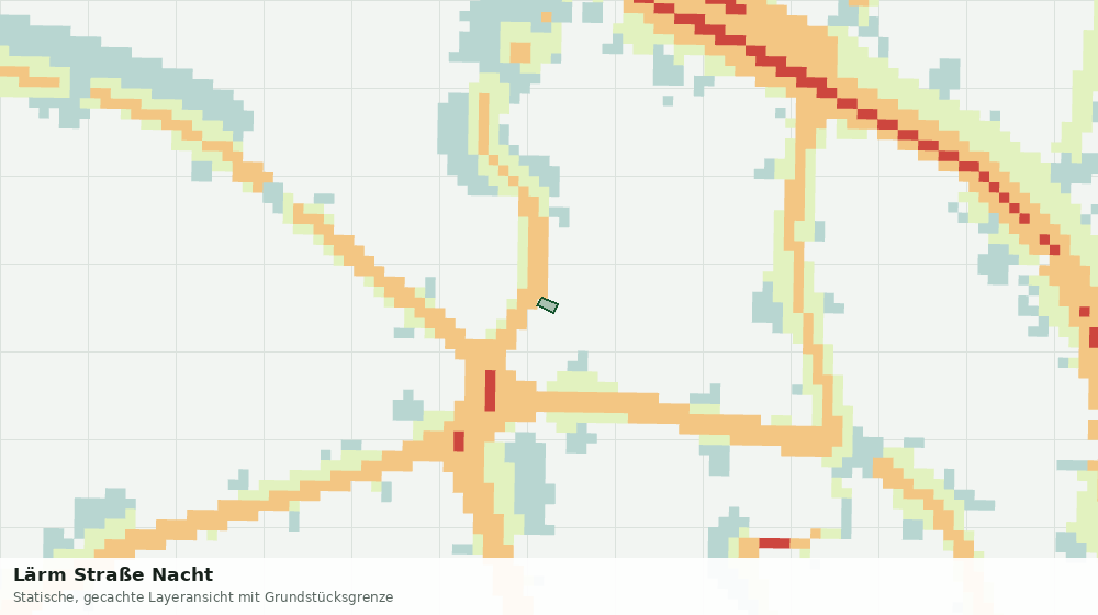 Statische Kartenansicht: Lärm Straße Nacht