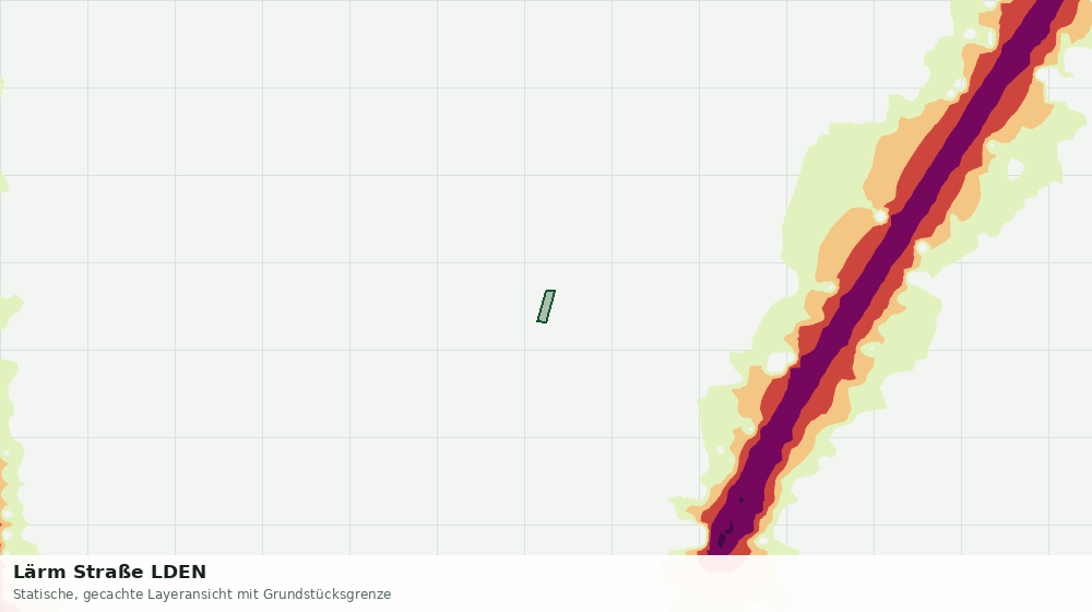 Statische Kartenansicht: Lärm Straße LDEN