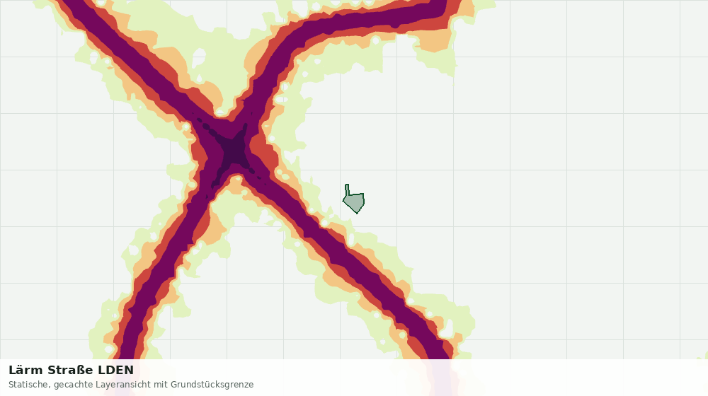 Statische Kartenansicht: Lärm Straße LDEN