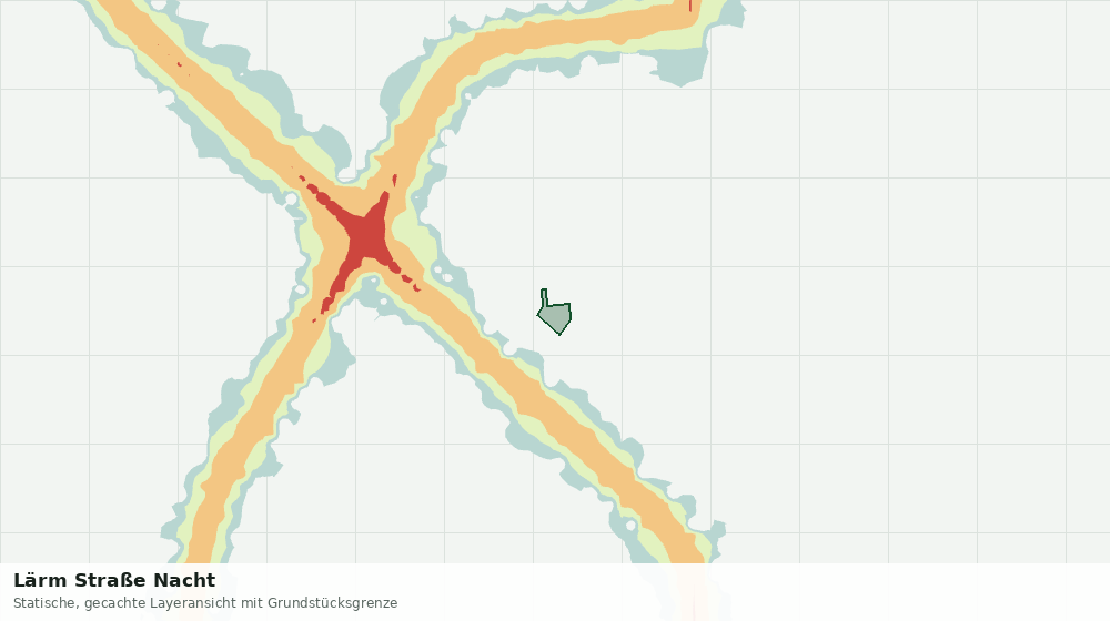 Statische Kartenansicht: Lärm Straße Nacht