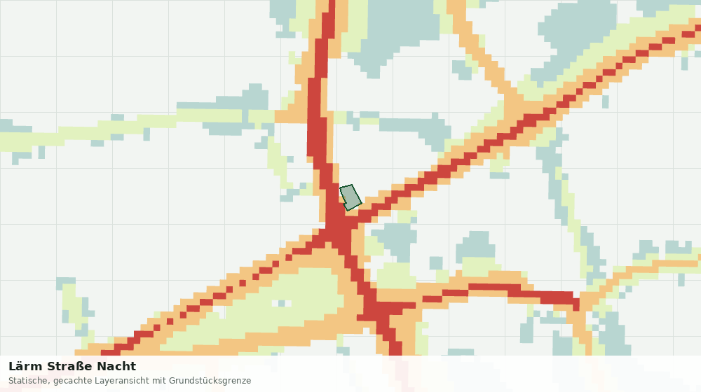 Statische Kartenansicht: Lärm Straße Nacht