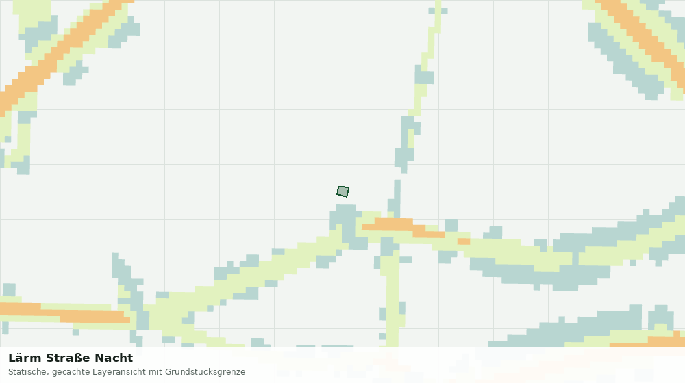 Statische Kartenansicht: Lärm Straße Nacht