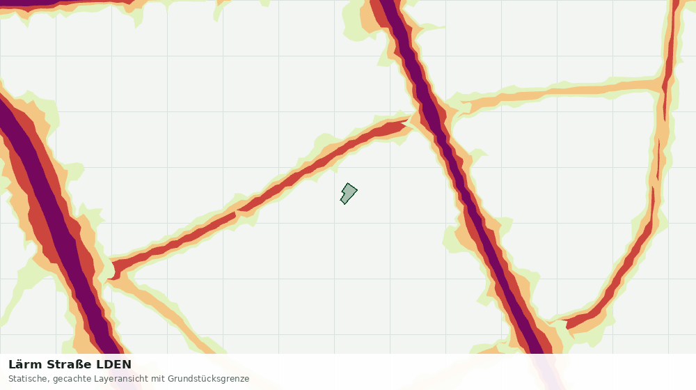 Statische Kartenansicht: Lärm Straße LDEN