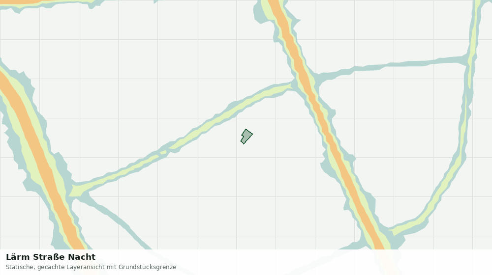 Statische Kartenansicht: Lärm Straße Nacht