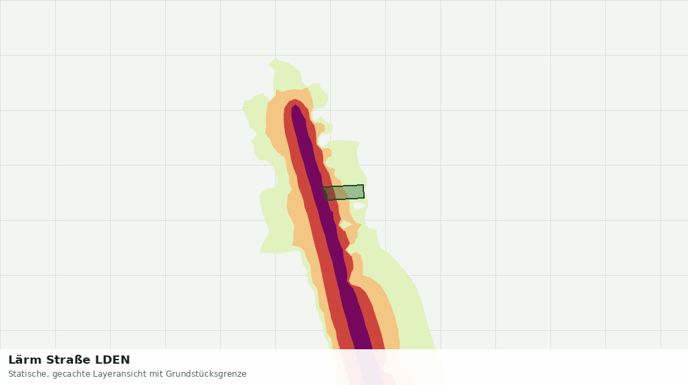 Statische Kartenansicht: Lärm Straße LDEN