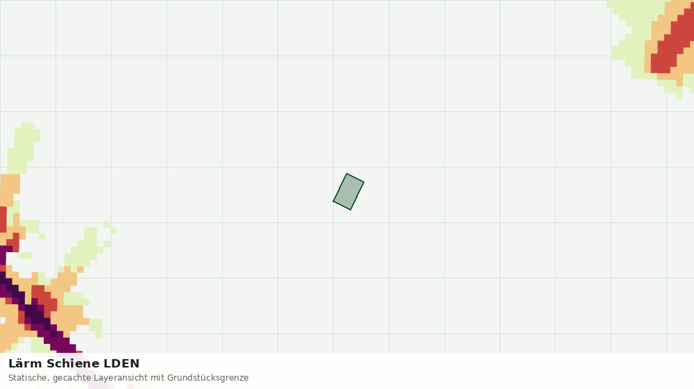 Statische Kartenansicht: Lärm Schiene LDEN