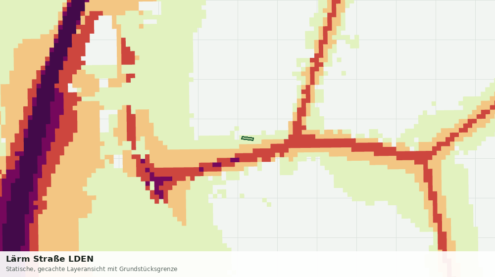 Statische Kartenansicht: Lärm Straße LDEN