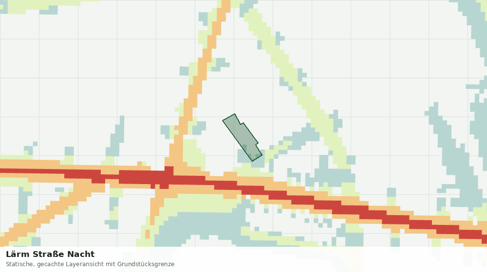 Statische Kartenansicht: Lärm Straße Nacht
