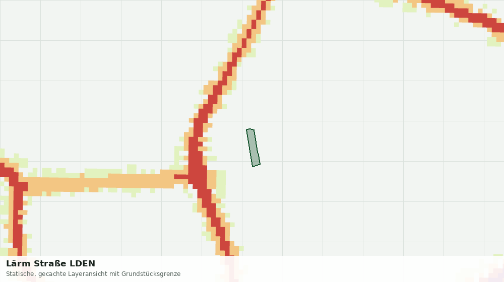 Statische Kartenansicht: Lärm Straße LDEN