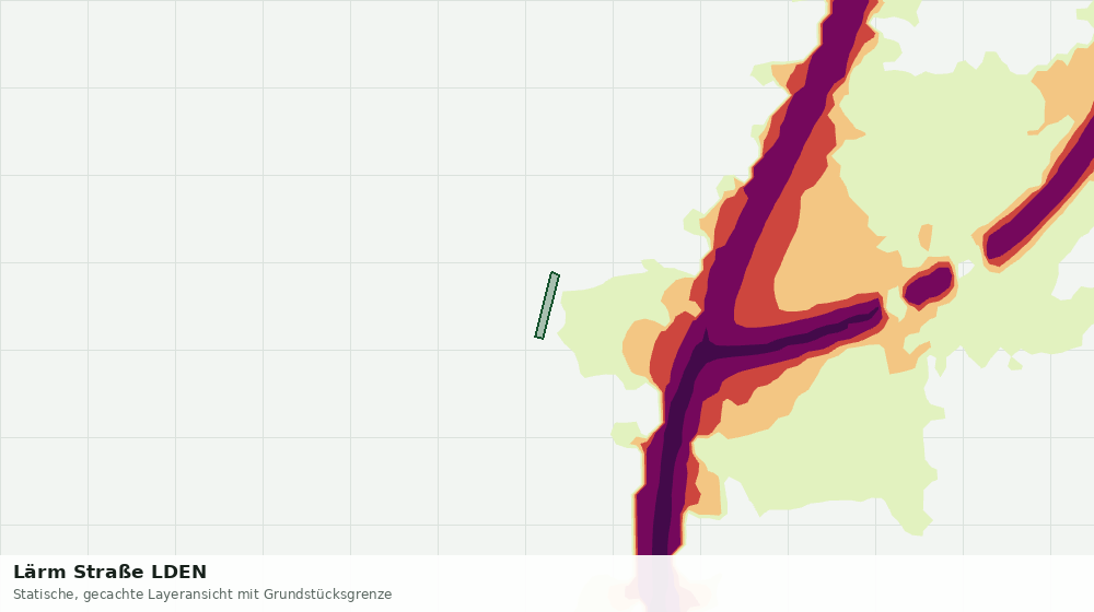 Statische Kartenansicht: Lärm Straße LDEN