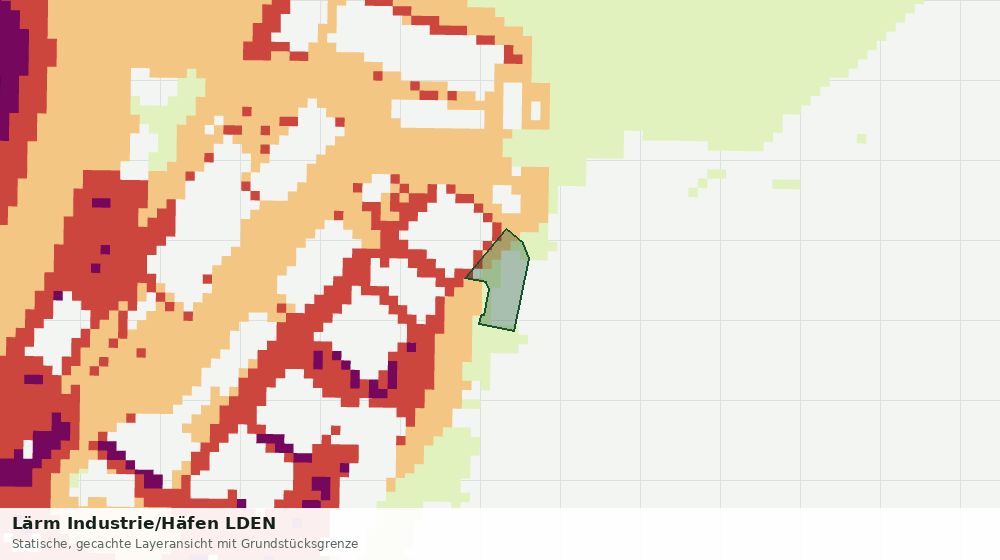 Statische Kartenansicht: Lärm Industrie/Häfen LDEN