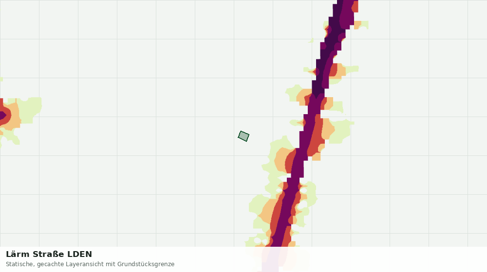 Statische Kartenansicht: Lärm Straße LDEN