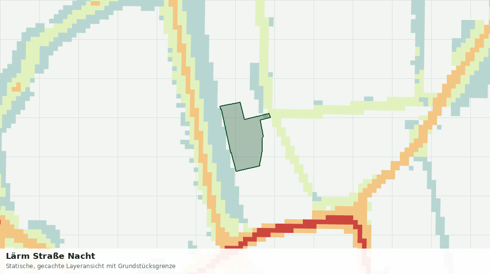 Statische Kartenansicht: Lärm Straße Nacht