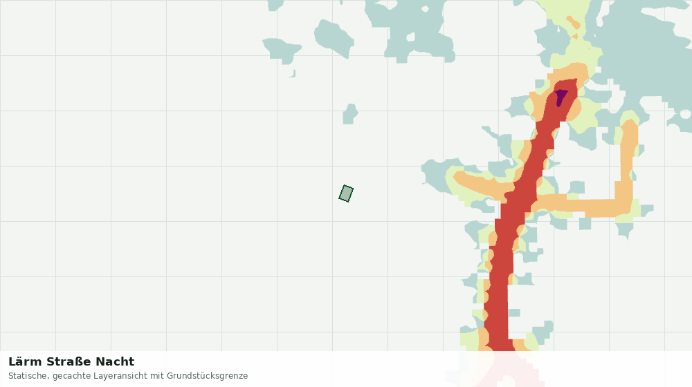 Statische Kartenansicht: Lärm Straße Nacht